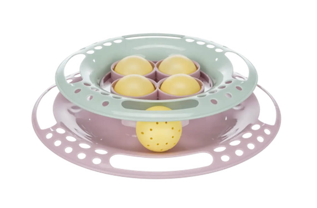 kattleksak för kattungar – Trixie Junior Kitten Circle med bollar i plast som stimulerar lek och jaktinstinkt.