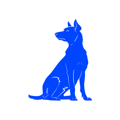 Ikon för hundprodukter och guider