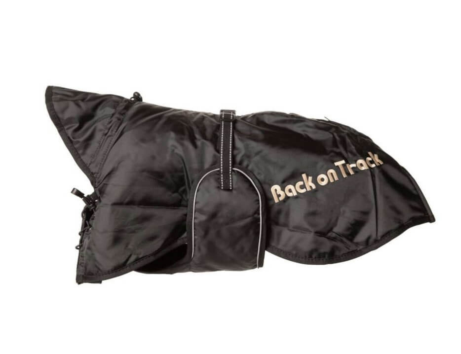 Back on Track hundtäcke Standard svart med Welltex och reflexdetaljer