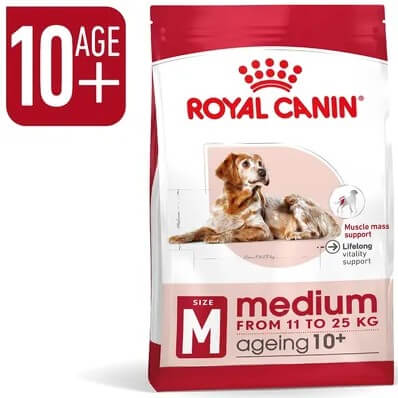 Royal Canin Medium Ageing 10+ – seniorfoder för medelstora hundar från 10 år.