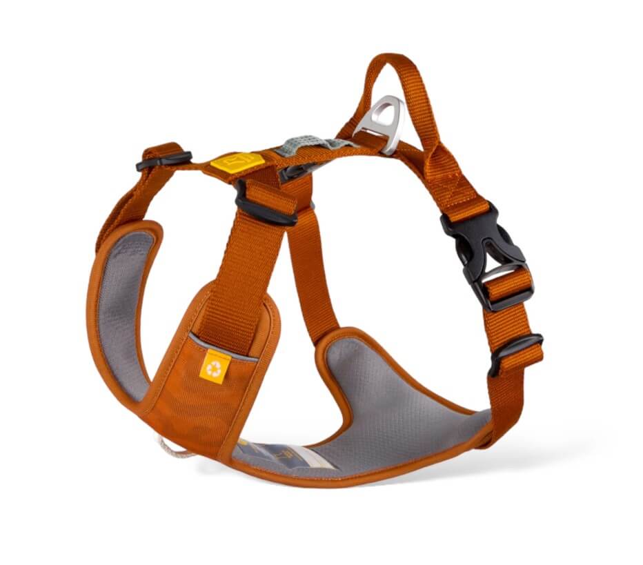 Woolly Wolf Sele Terracotta Ripple hundsele, orange/brun med vaddering